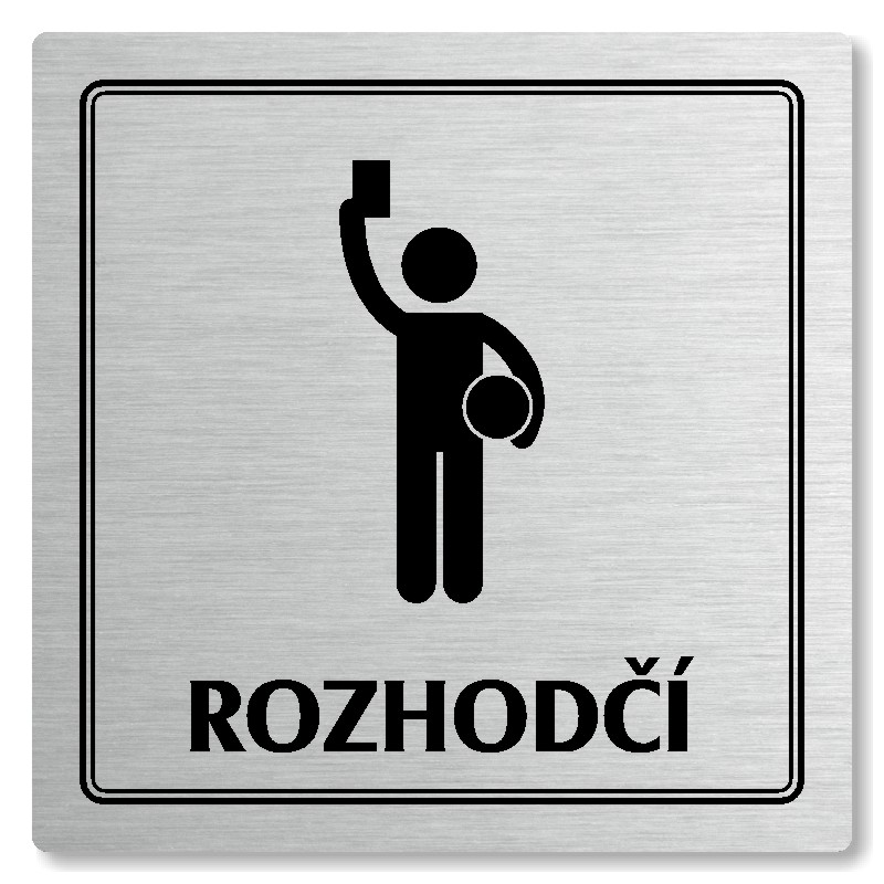 Rozhodčí, 118x118mm, stříbrná, Utah